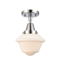 Caden Semi-Flush Mount Brushed Nickel Glass