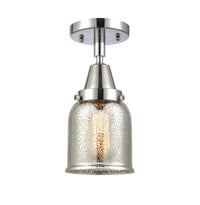 Caden Semi-Flush Mount Glass Steel Nickel