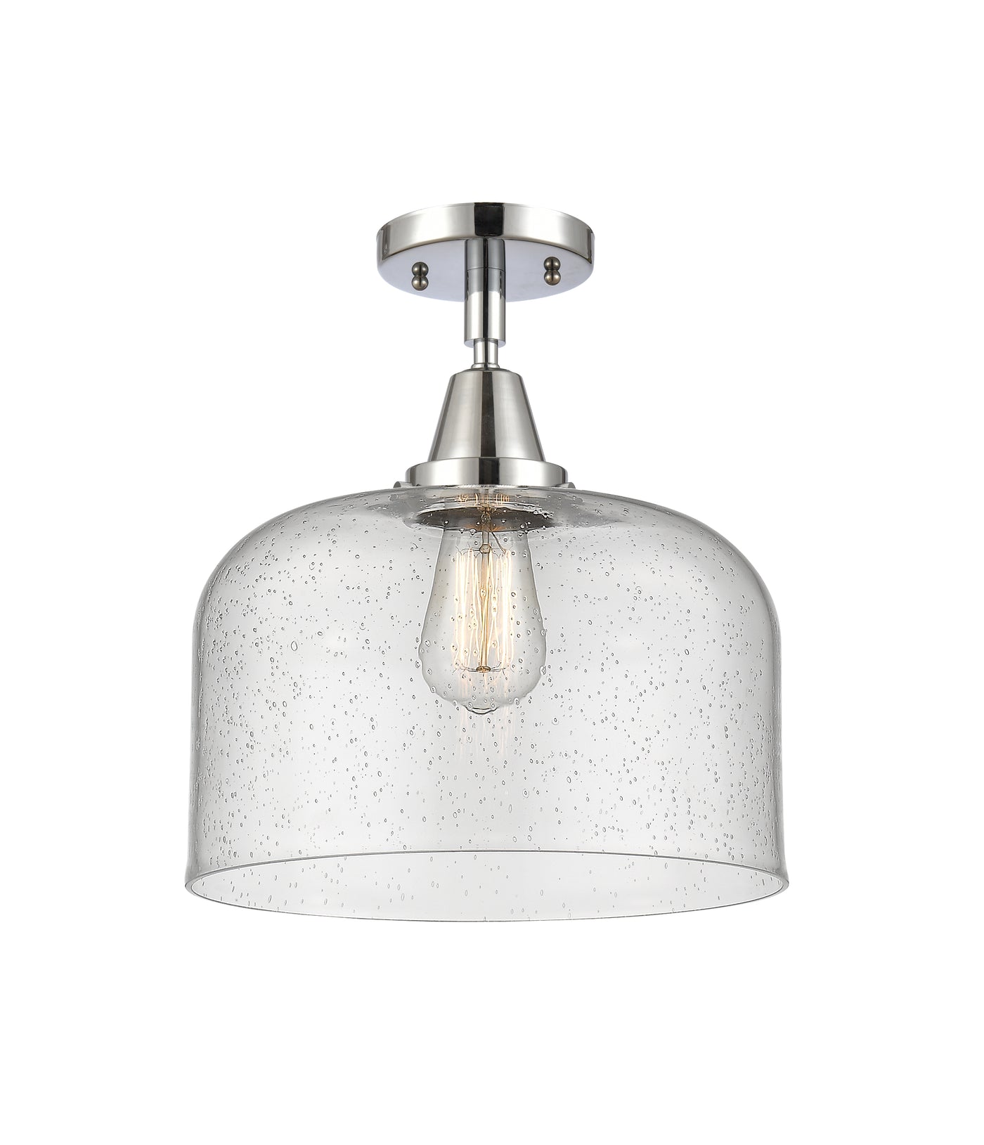 Caden Semi-Flush Mount Brushed Nickel Steel