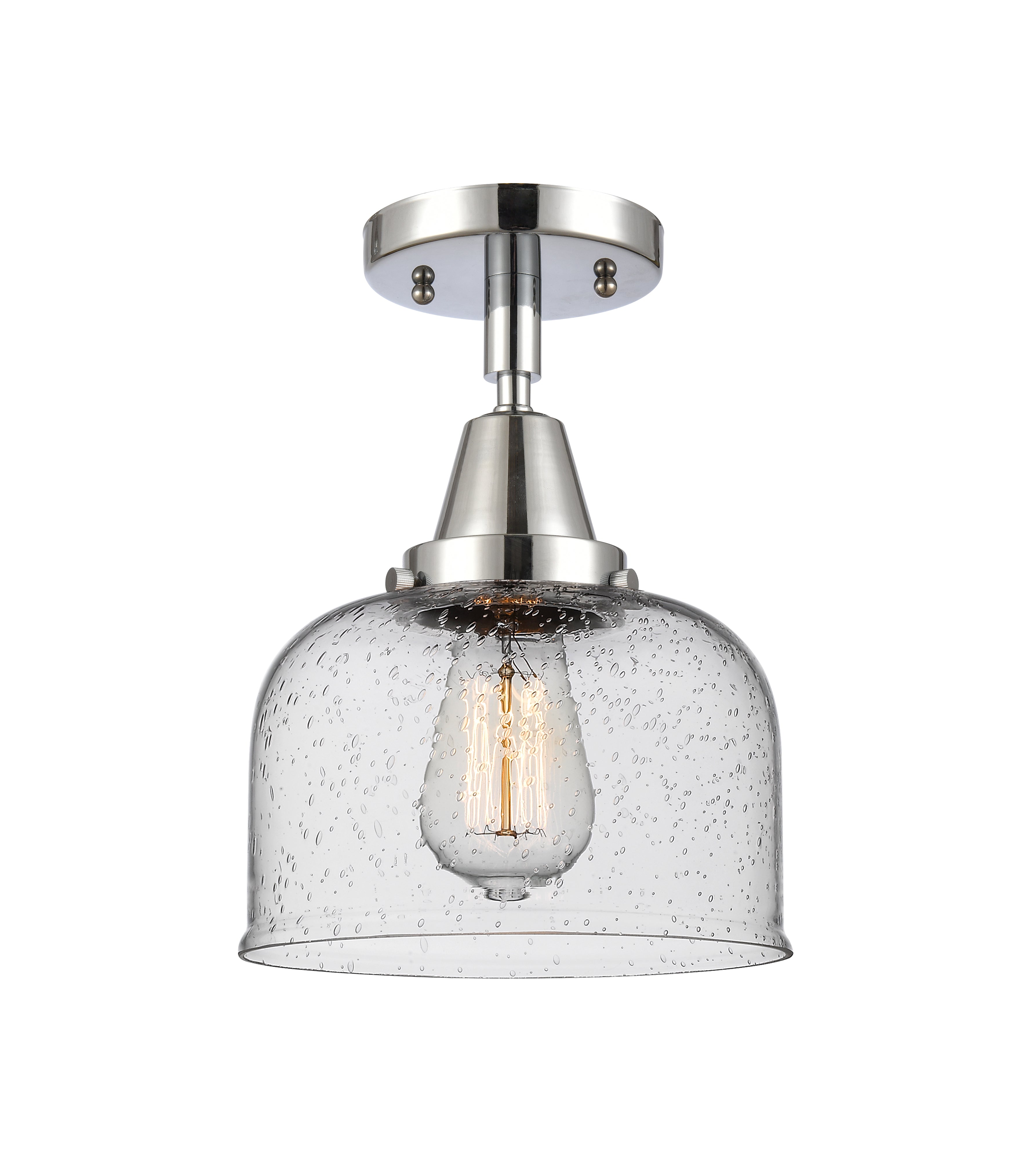 Caden Semi-Flush Mount Brushed Satin Nickel