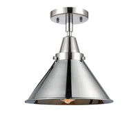 Caden Semi-Flush Mount Brushed Satin Glass