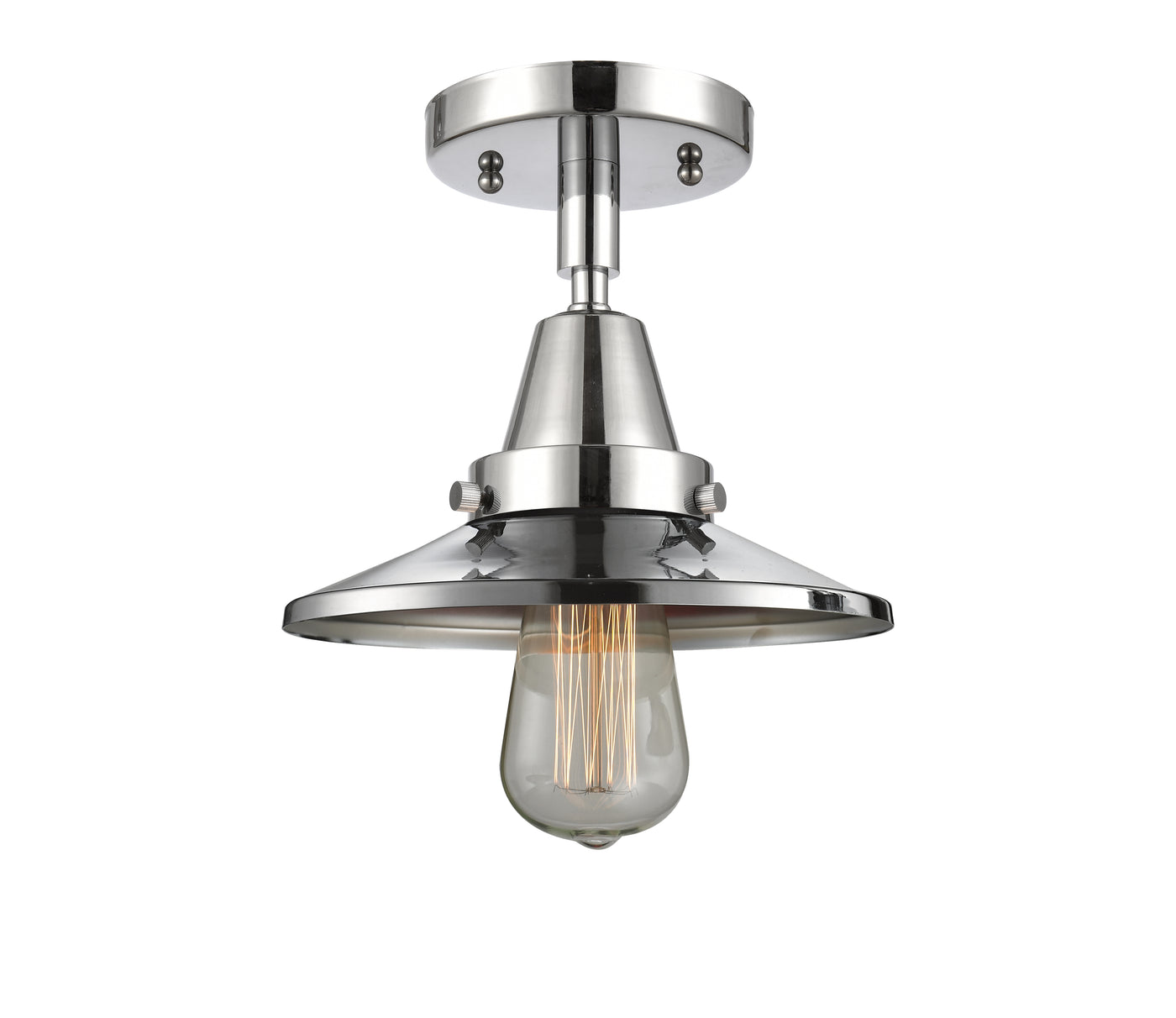 Caden Semi-Flush Mount Brushed Satin Nickel