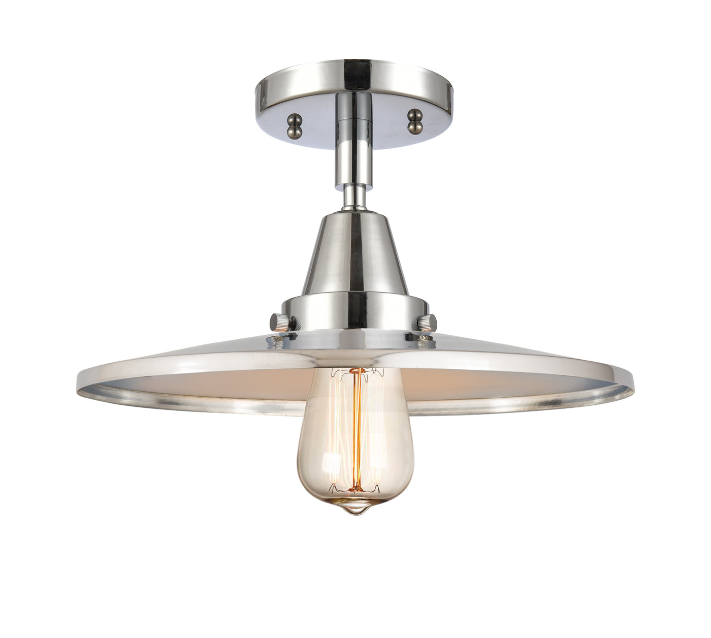 Caden Semi-Flush Mount Brushed Satin Nickel