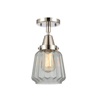 Caden Semi-Flush Mount Brushed Satin Nickel