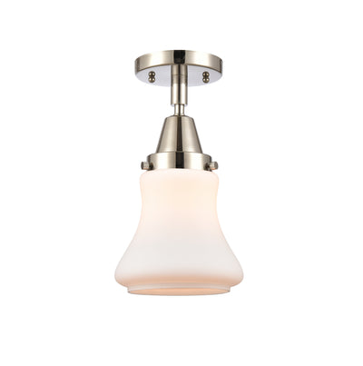 Caden Semi-Flush Mount Seedy Glass Nickel