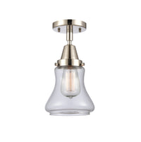 Caden Semi-Flush Mount Seedy Glass Nickel