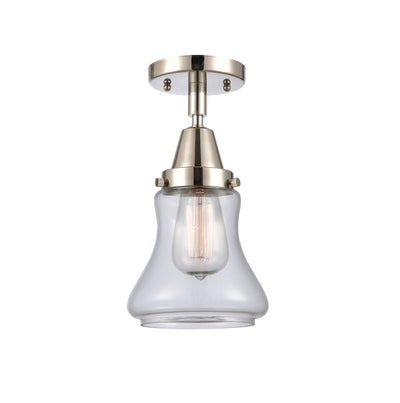 Caden Semi-Flush Mount Seedy Glass Nickel