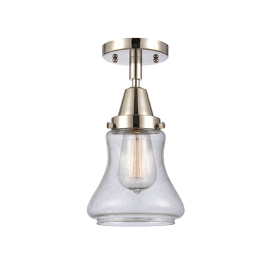 Caden Semi-Flush Mount Seedy Glass Nickel