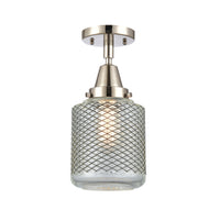 Caden Semi-Flush Mount Brushed Satin Nickel
