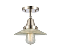 Caden Semi-Flush Mount Brushed Nickel Glass