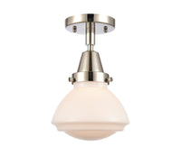 Caden Semi-Flush Mount Brushed Satin Nickel