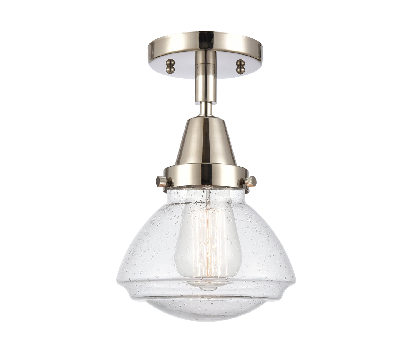 Caden Semi-Flush Mount Brushed Satin Nickel