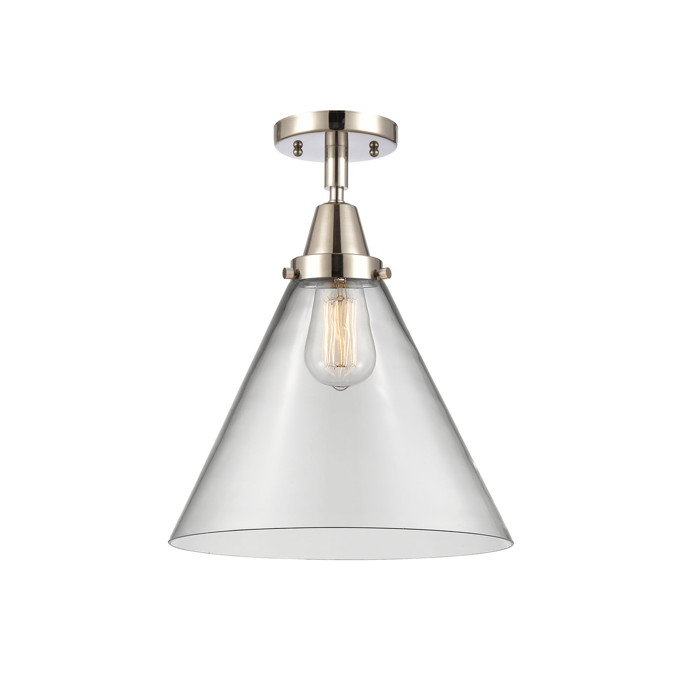 Caden Semi-Flush Mount Brushed Satin Nickel
