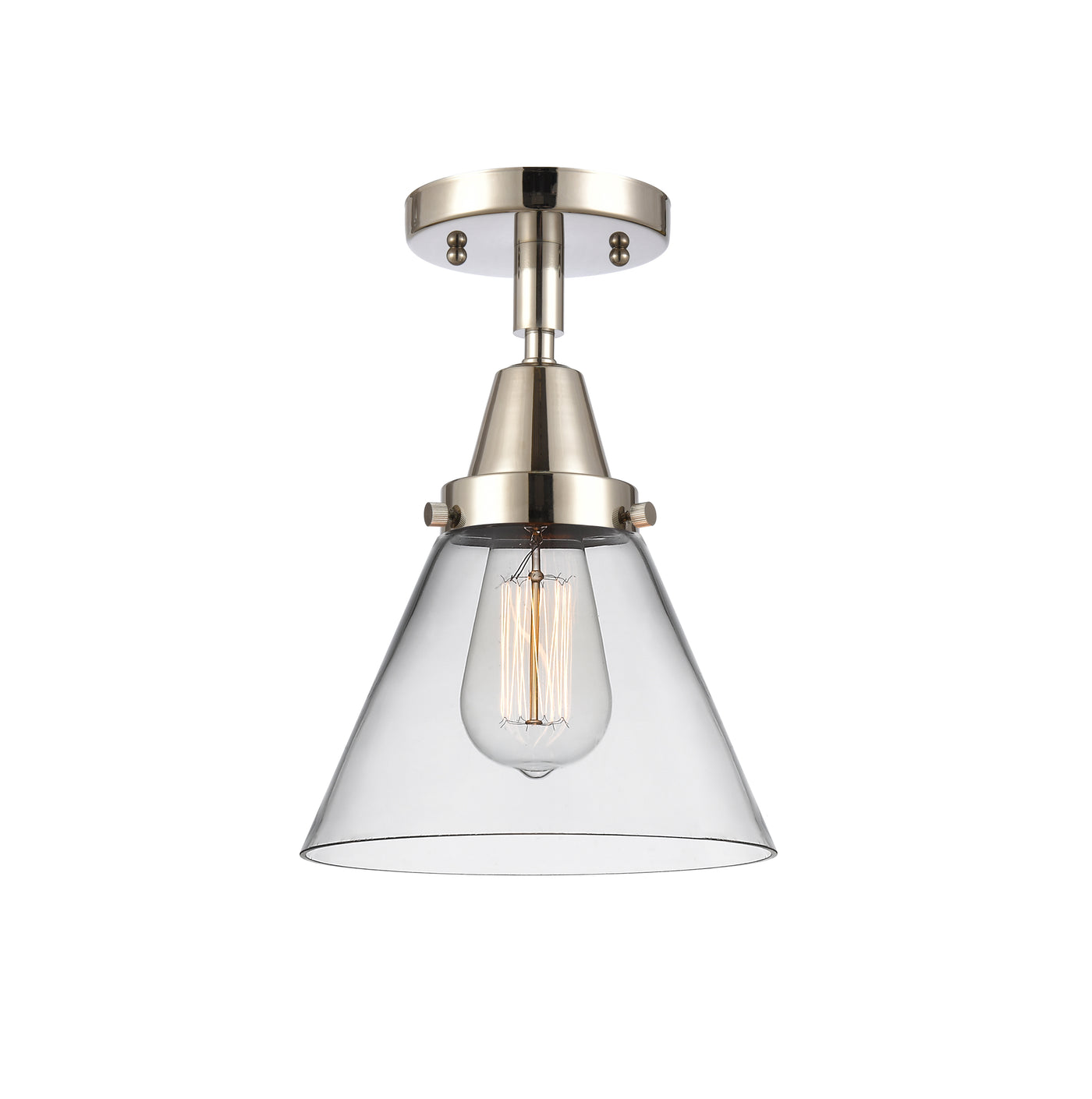Caden Semi-Flush Mount Brushed Satin Nickel