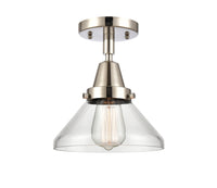 Caden Semi-Flush Mount Brushed Nickel Glass