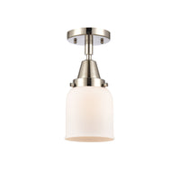 Caden Semi-Flush Mount Glass Steel Nickel