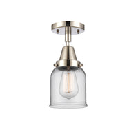 Caden Semi-Flush Mount Glass Steel Nickel