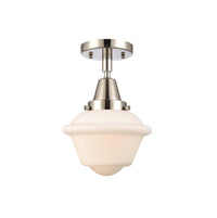 Caden Semi-Flush Mount Brushed Nickel Glass