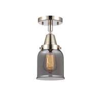 Caden Semi-Flush Mount Glass Steel Nickel