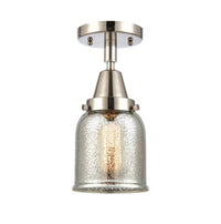 Caden Semi-Flush Mount Glass Steel Nickel