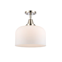 Caden Semi-Flush Mount Brushed Nickel Steel