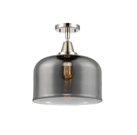 Caden Semi-Flush Mount Brushed Nickel Steel