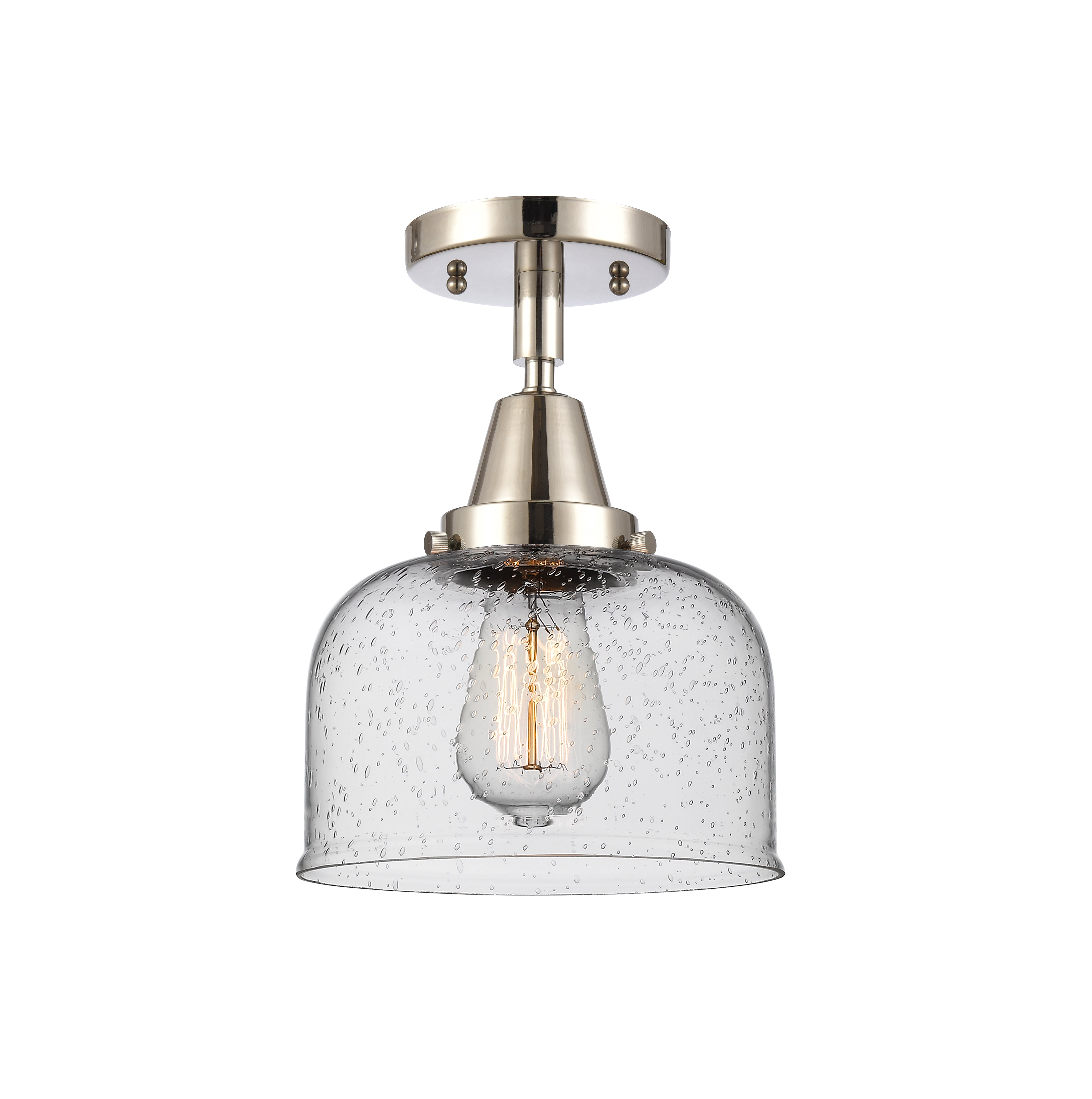 Caden Semi-Flush Mount Brushed Satin Nickel