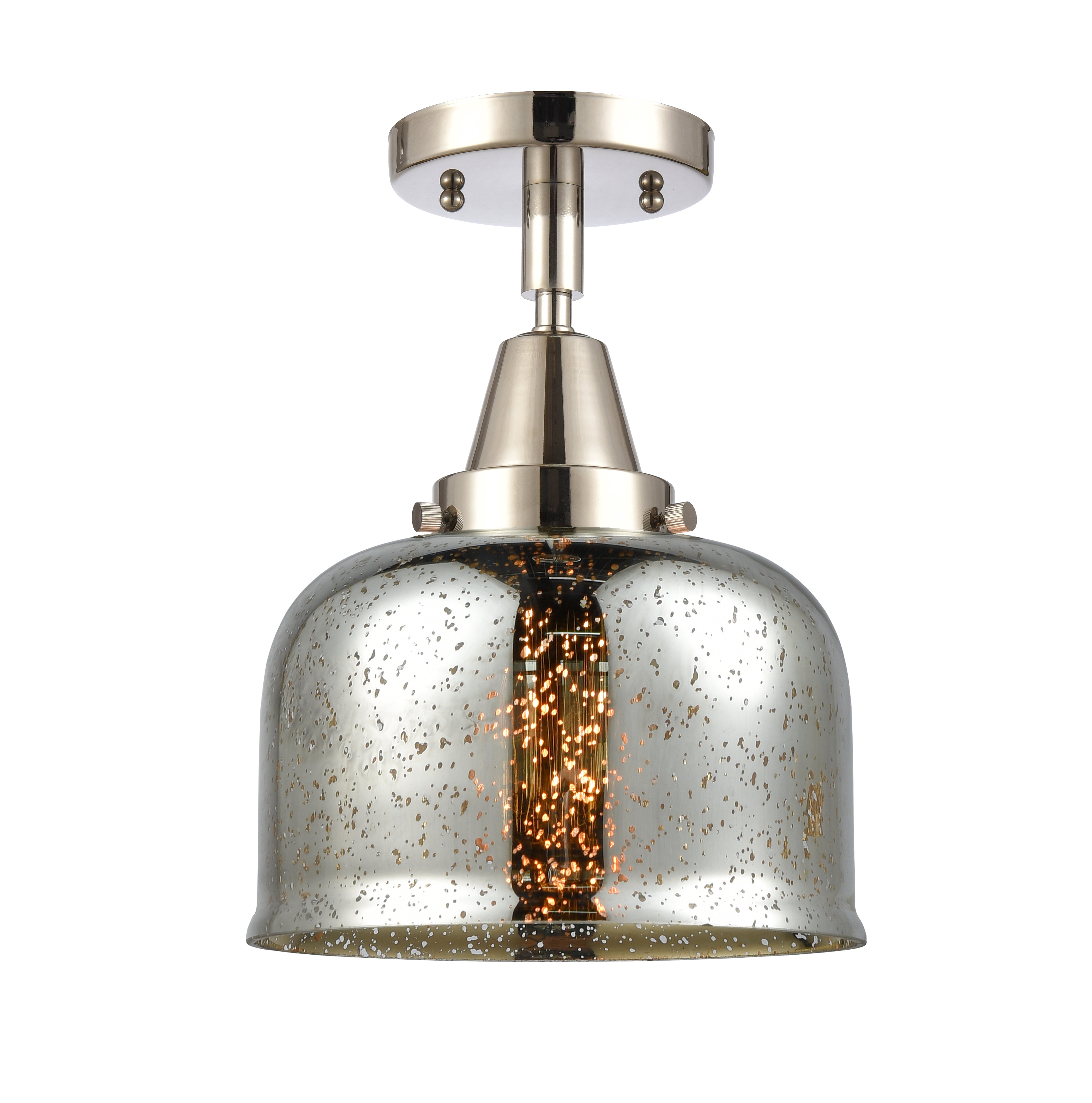 Caden Semi-Flush Mount Brushed Satin Nickel