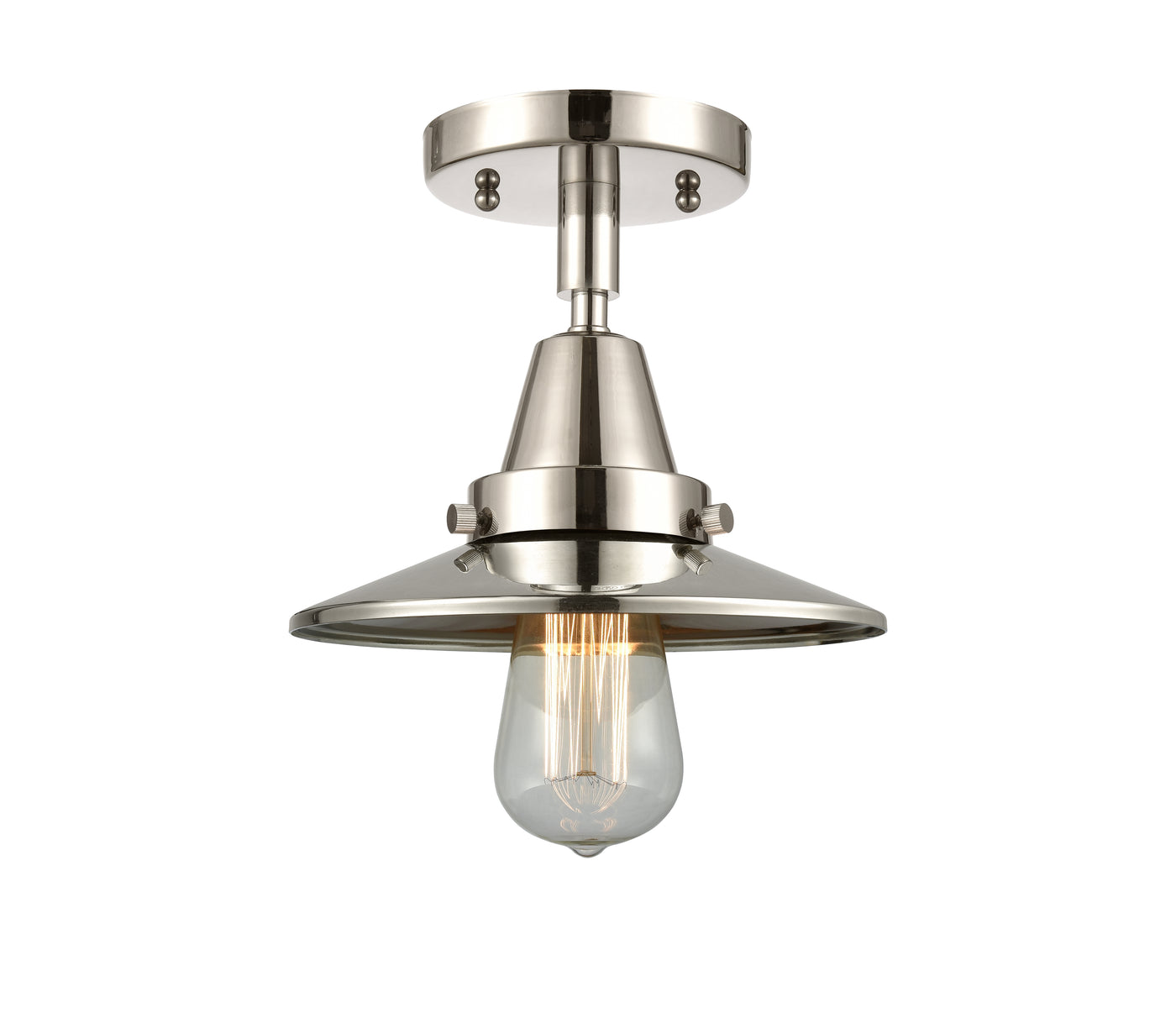 Caden Semi-Flush Mount Brushed Satin Nickel