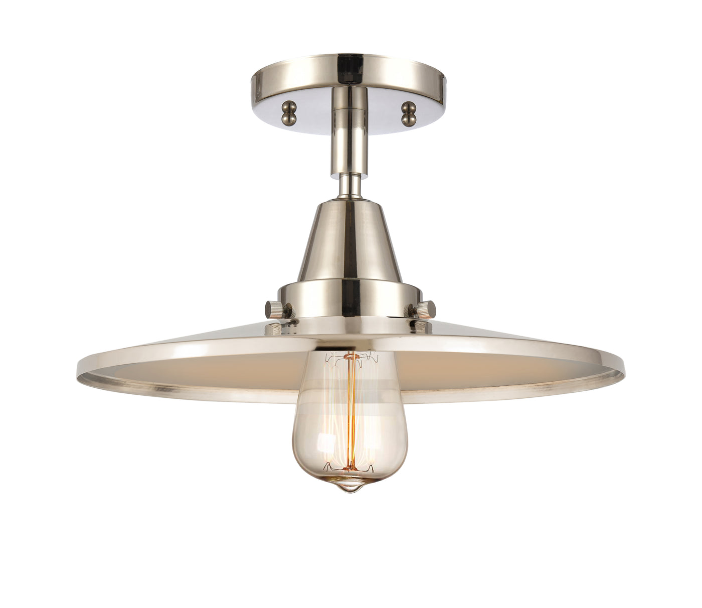 Caden Semi-Flush Mount Brushed Satin Nickel