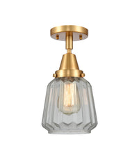 Caden Semi-Flush Mount Brushed Satin Nickel