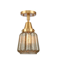 Caden Semi-Flush Mount Brushed Satin Nickel