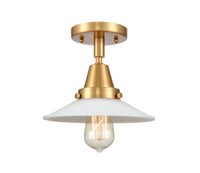 Caden Semi-Flush Mount Brushed Nickel Glass