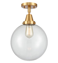 Caden Semi-Flush Mount Brushed Nickel Glass