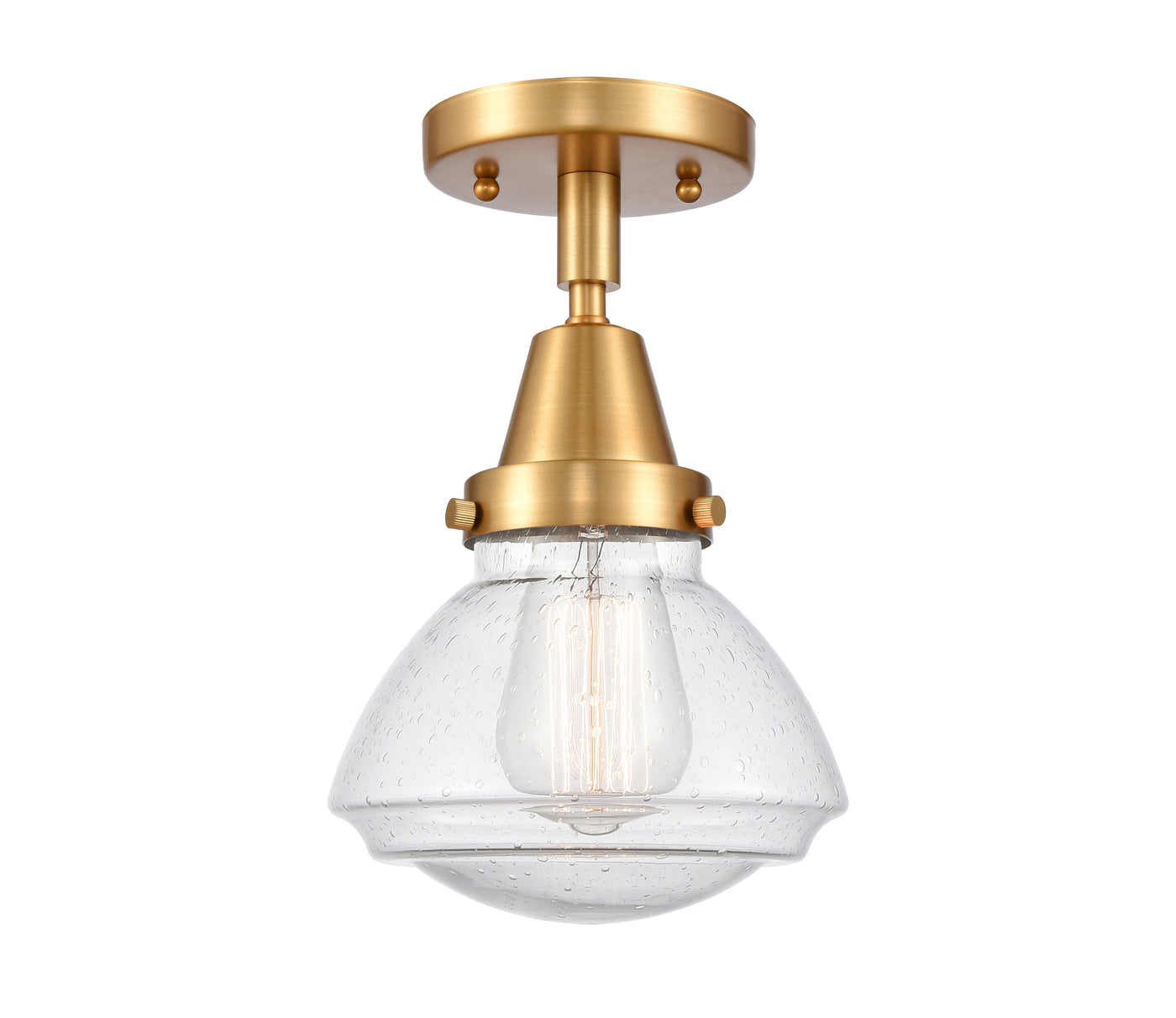 Caden Semi-Flush Mount Brushed Satin Nickel