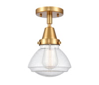 Caden Semi-Flush Mount Brushed Satin Nickel