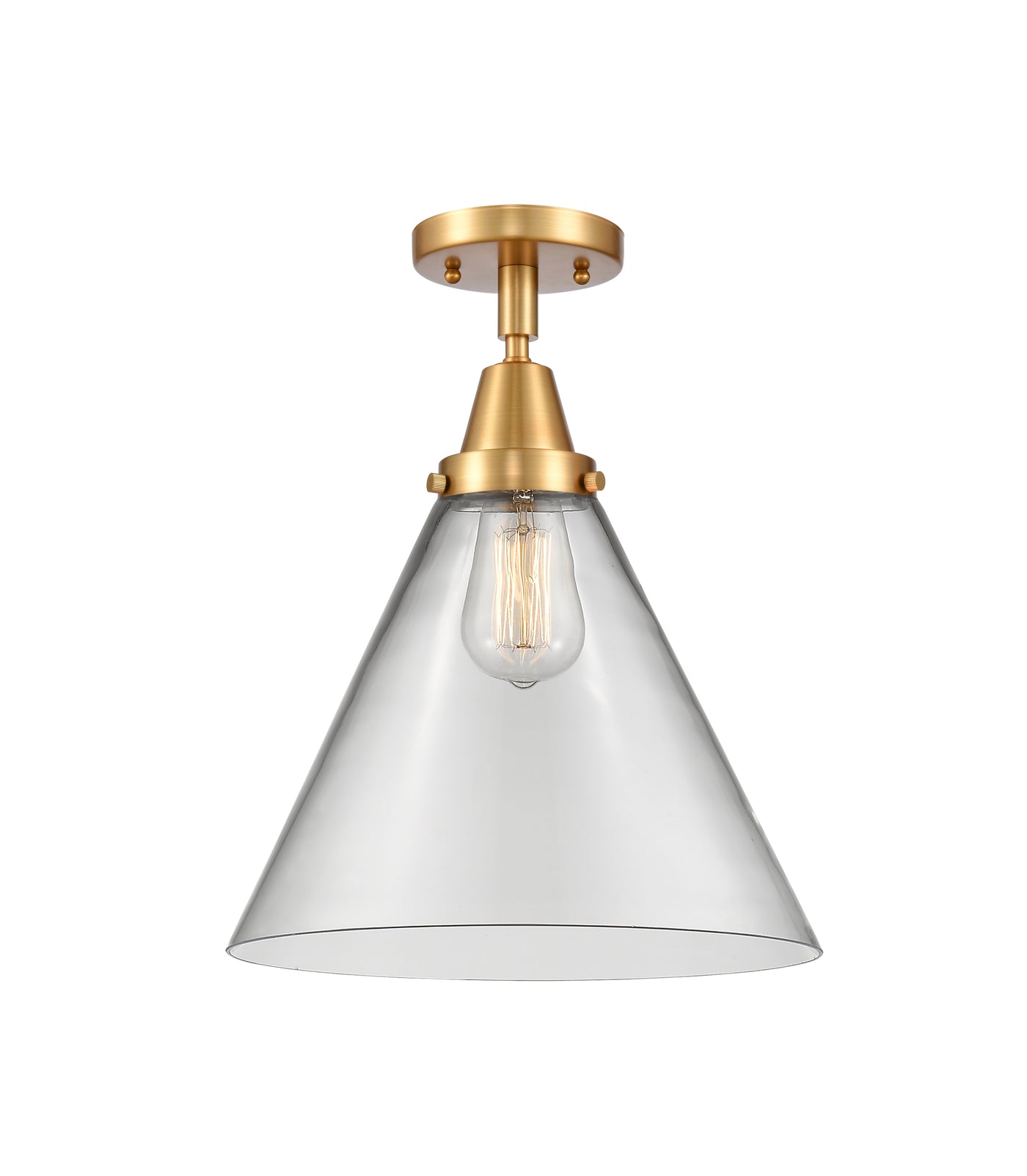 Caden Semi-Flush Brushed Satin Nickel