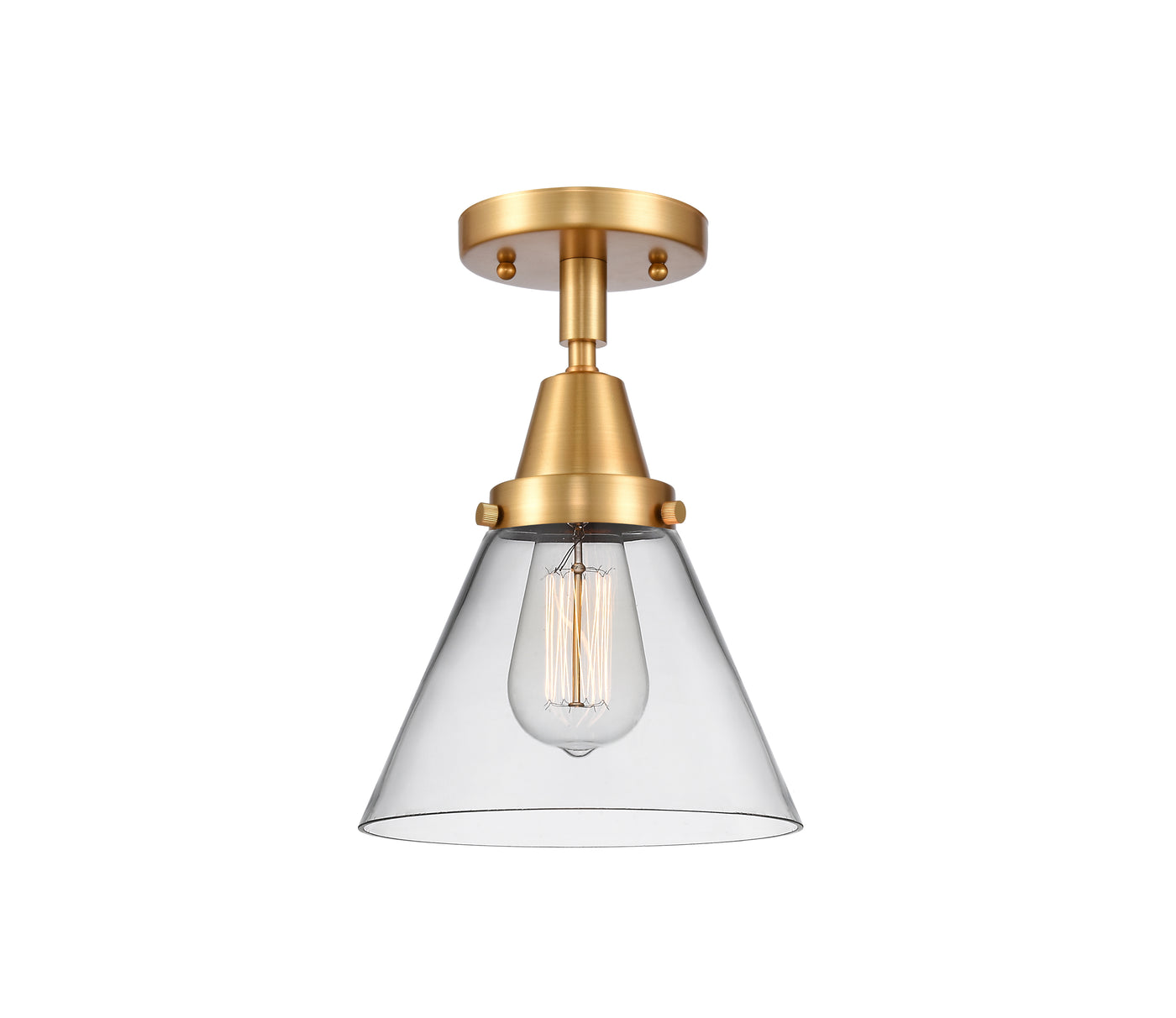 Caden Semi-Flush Mount Brushed Satin Nickel