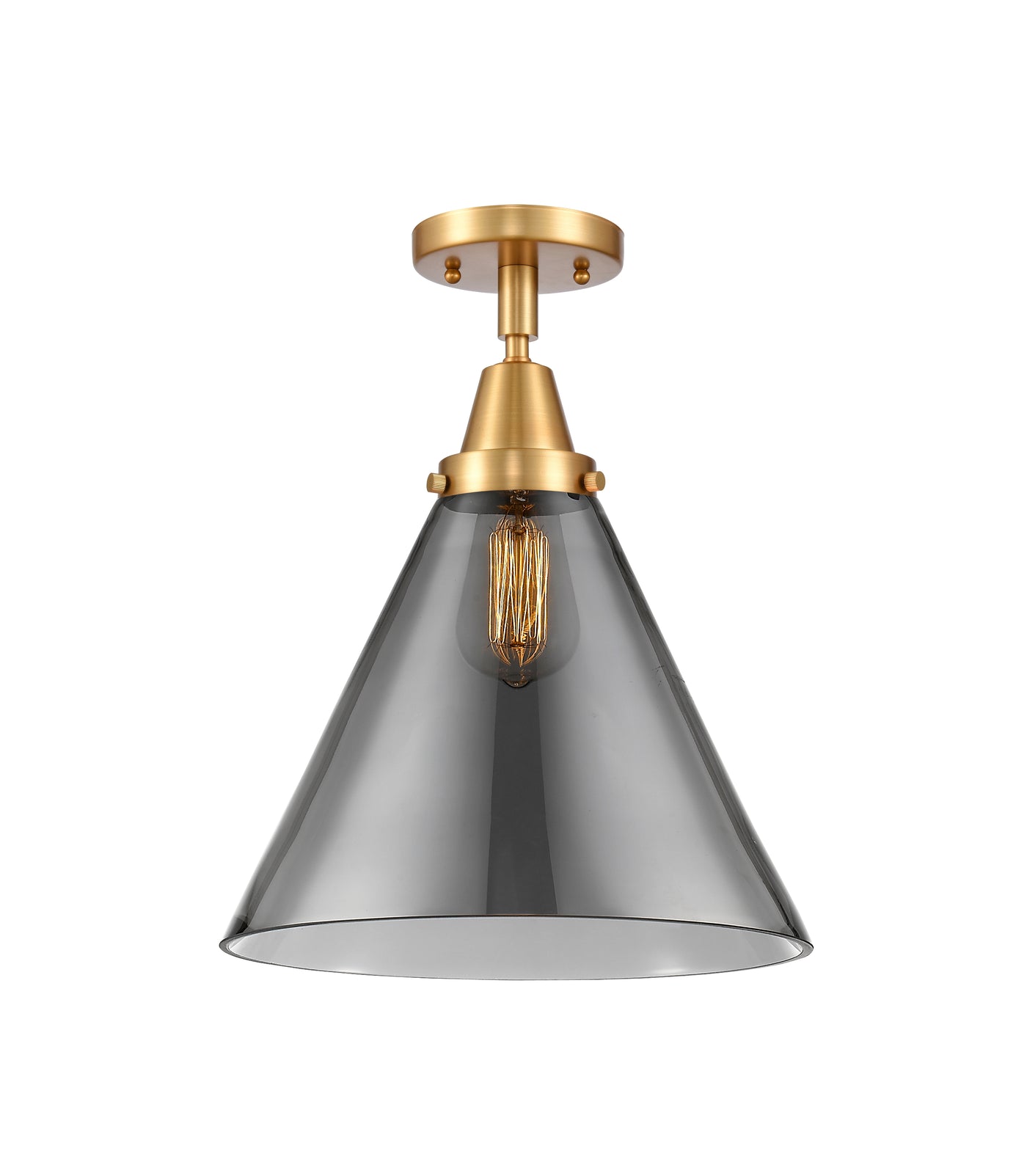 Caden Semi-Flush Brushed Satin Nickel