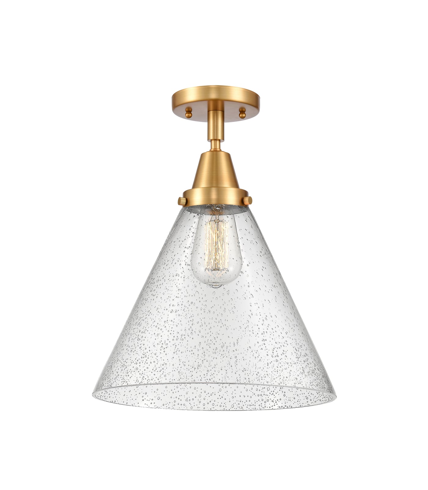 Caden Semi-Flush Brushed Satin Nickel