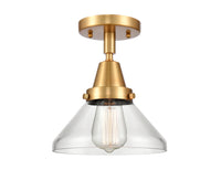 Caden Semi-Flush Mount Brushed Nickel Glass