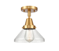 Caden Semi-Flush Mount Brushed Nickel Glass