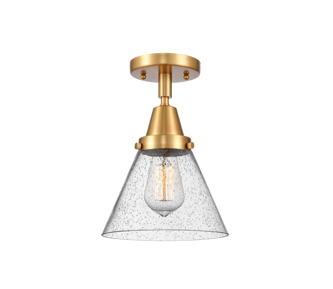 Caden Semi-Flush Mount Brushed Satin Nickel