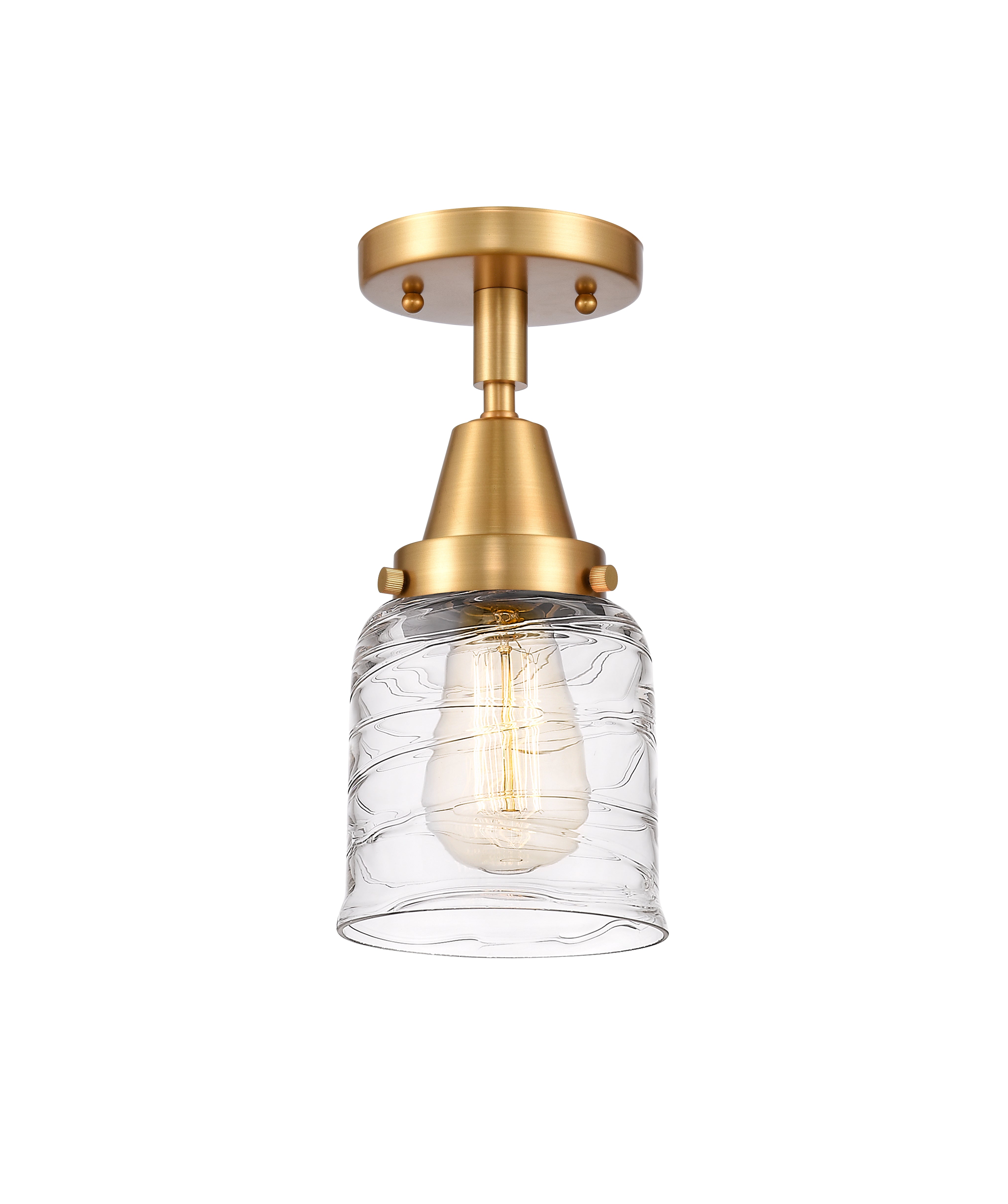 Caden Semi-Flush Mount Brushed Satin Nickel