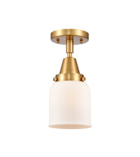 Caden Semi-Flush Mount Glass Steel Nickel