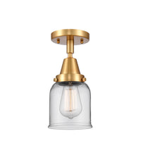 Caden Semi-Flush Mount Glass Steel Nickel