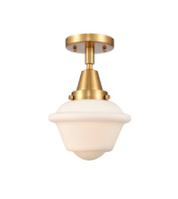 Caden Semi-Flush Mount Brushed Nickel Glass