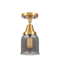 Caden Semi-Flush Mount Glass Steel Nickel