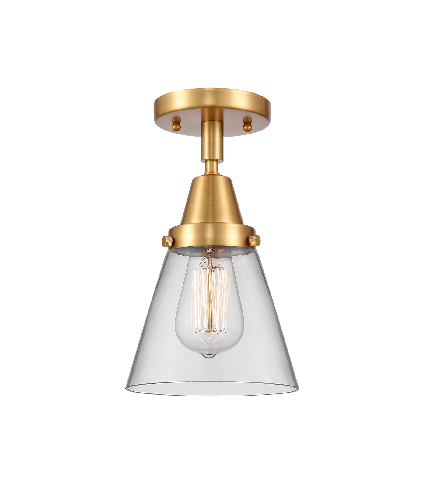 Caden Semi-Flush Mount Brushed Satin Nickel