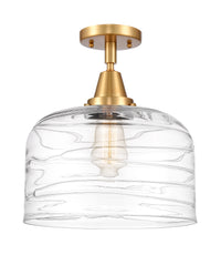 Caden Semi-Flush Mount Brushed Nickel Glass